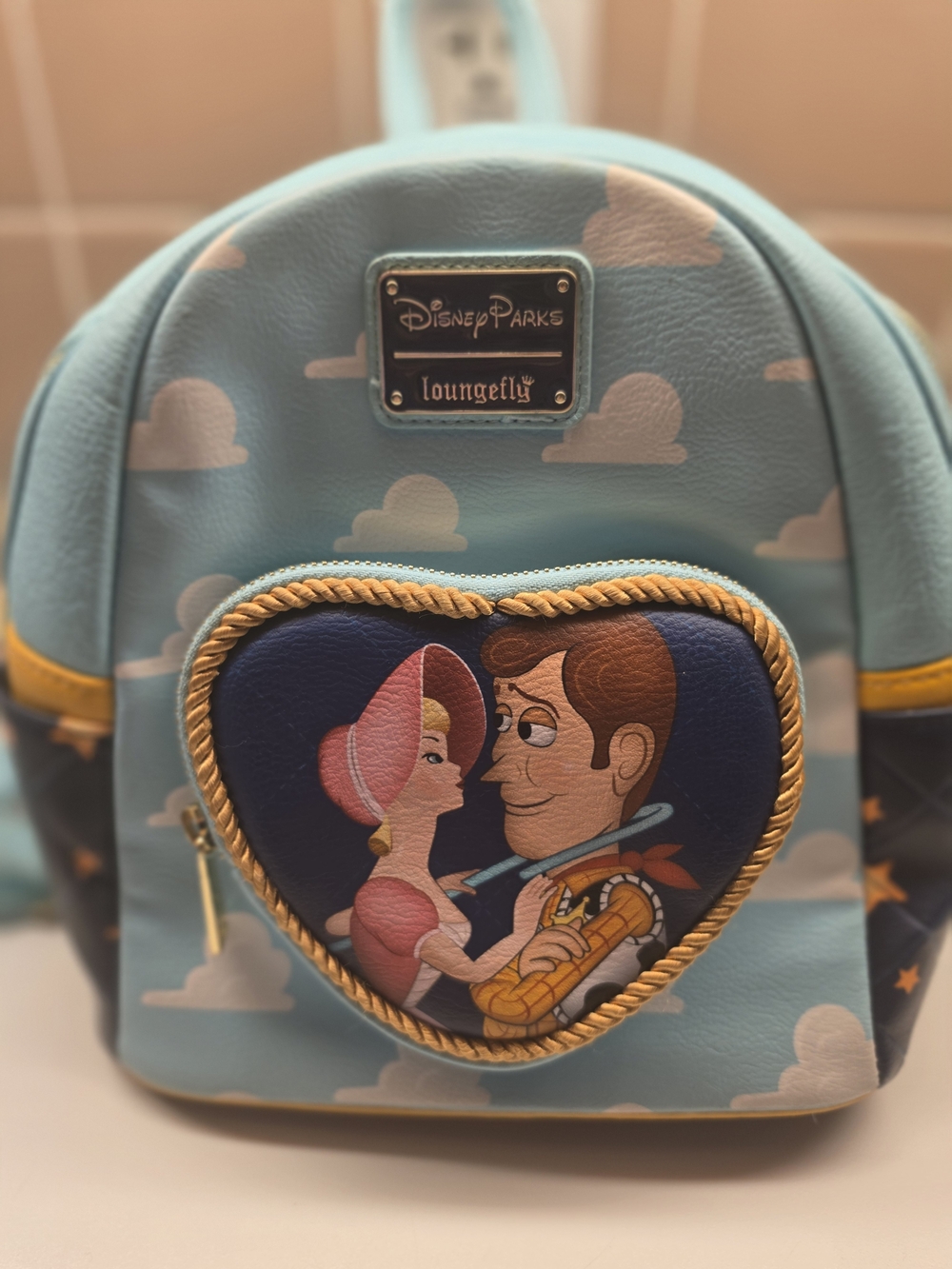 Disney Blue Toy Story Jessie & Woody Heart Mini Backpack